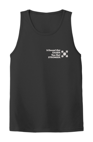 Z STRONGER WHT ON BLK Mens Tank