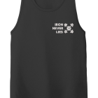 Z IRON WHT ON BLK mens Tank