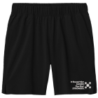 S STRONGER wht on black mens 7 inch Short