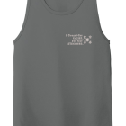 Z STRONGER LT GRAY ON DK GRAY MENS Workout Tank