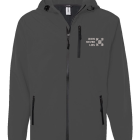 Z IRON lt gray on dk gray polytech Soft Shell Jack