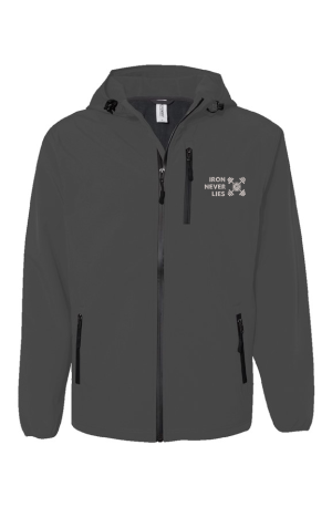 Z IRON lt gray on dk gray polytech Soft Shell Jack