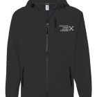 S STRONGER lg on blk polytech Soft Shell Jacket