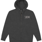 Z stronger lt gray on dk gray Premium Full-Zip Hoo