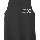 Z TRAIN WHT ON BLK MENS Workout Tank