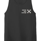 Z DISCIPLINE WHT ON BLK MENS Workout Tank