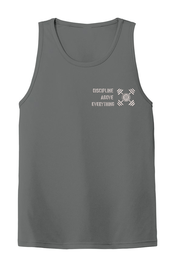 5772568_5945-2026-03-22-11-50-39-615.jpg Z DISCIPLINE LT GRAY ON DK GRAY MENS Workout Tank