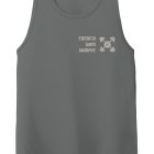 Z STRENGTH LT GRAY ON DK GRAY MENS Workout Tank