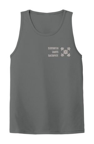 Z STRENGTH LT GRAY ON DK GRAY MENS Workout Tank