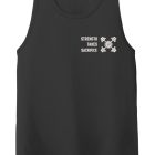 Z STRENGTH WHT ON BLK MENS Workout Tank