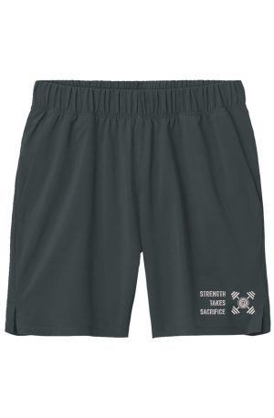 S STRENGTH LT GRAY ON DK GRAY MENS 7 inch Shorts