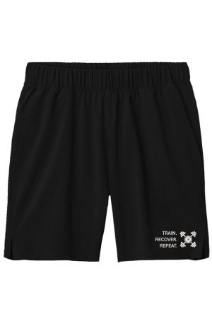 S TRAIN WHT ON BLK MENS 7 inch Short