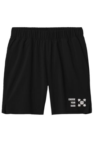Z CHOOSE WHT ON BLK MENS 7 inch Short