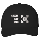 S CHOOSE WHT ON BLK Cotton Cap