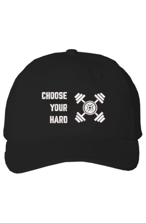 S CHOOSE WHT ON BLK Cotton Cap