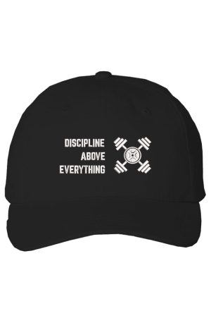S DISCIPLINE WHT ON BLK Cotton Cap