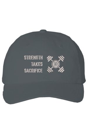 S STRENGTH LT GRAY ON DK GRAY Cotton Cap