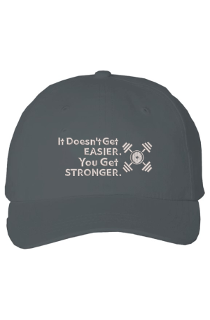 Z STRONGER LT GRAY ON DK GRAY Cotton Cap