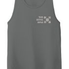 Z TRAIN LT GRAY ON DK GRAY MENS Workout Tank