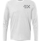 Z IRON NAVY ON WHT Sueded Long Sleeve Crew