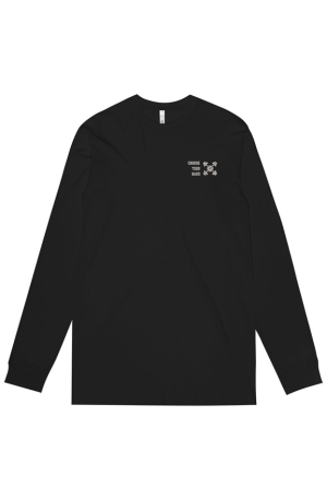 Z CHOOSE LT GRAY ON BLK MENS Staple Organic COTTON