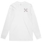 Z BARBELLS LT GRAY ON WHITE MENS Staple Organic Lo