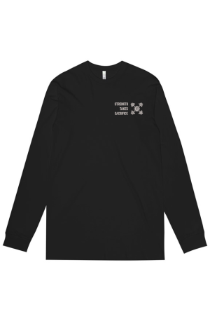 Z STRENGTH LT GRAY ON BLK MENS Staple Organic Long