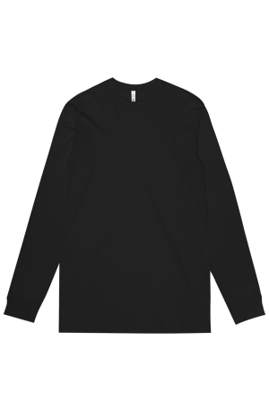 Z Blank Mens Black Staple 100% Organic Cotton Long