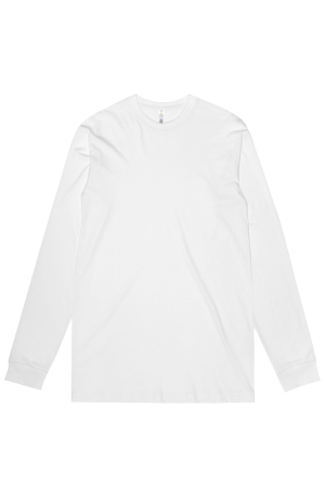 Z Blank Mens White Staple 100% Organic Cotton Long