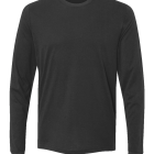 Z Blank Mens Black Long Sleeve Tee