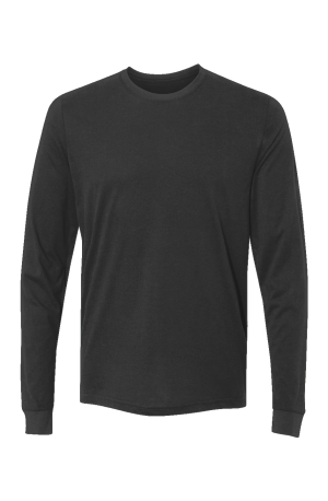 Z Blank Mens Black Long Sleeve Tee