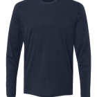 Z Blank Mens Midnight Navy Long Sleeve Tee