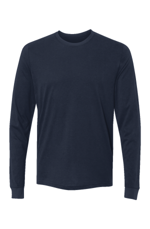 Z Blank Mens Midnight Navy Long Sleeve Tee