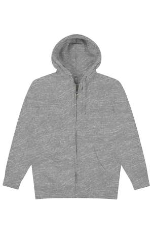 Z Blank Mens Light Heather Gray Premium Full-Zip H