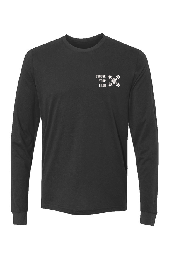 CHOOSE WHITE ON DUSTY BLACK ATHLEISURE MENS TEE