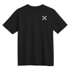 Z barbell white on black Heavyweight Organic Tee